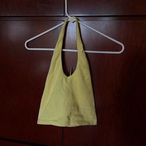 Urban Outfitters Yellow Halter top
